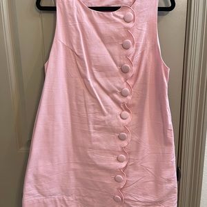 MABEL pink scalloped dress